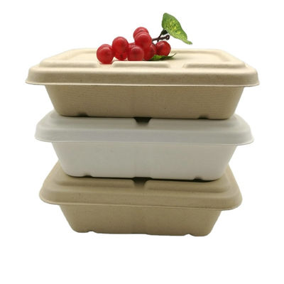 Водоустойчивые Biodegradable Takeout контейнеры 950ml