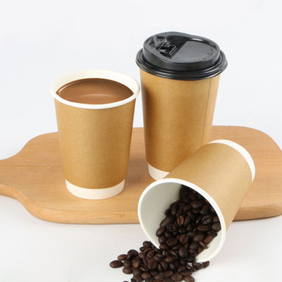16oz покрыло напечатанные кофейные чашки Eco двойной стены на вынос дружелюбное
